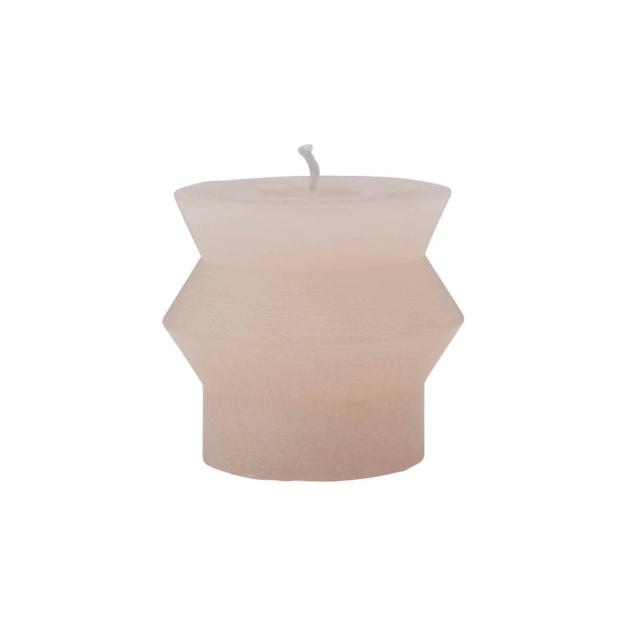Blush Unscented Totem Pillar Candle