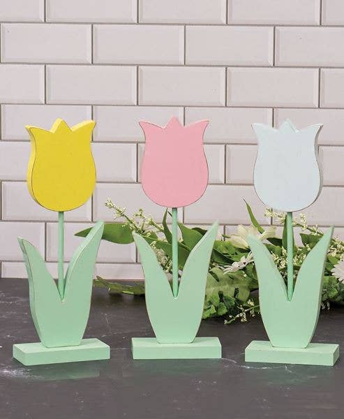 Wooden Tulip Pedestal