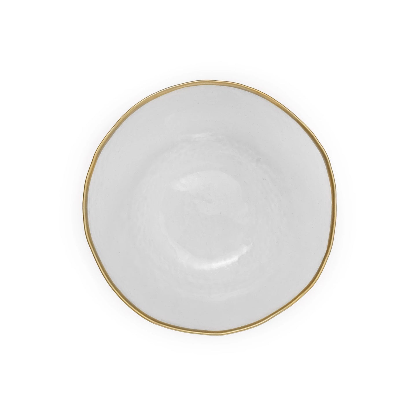 Gold Rim Clear Salad Plate