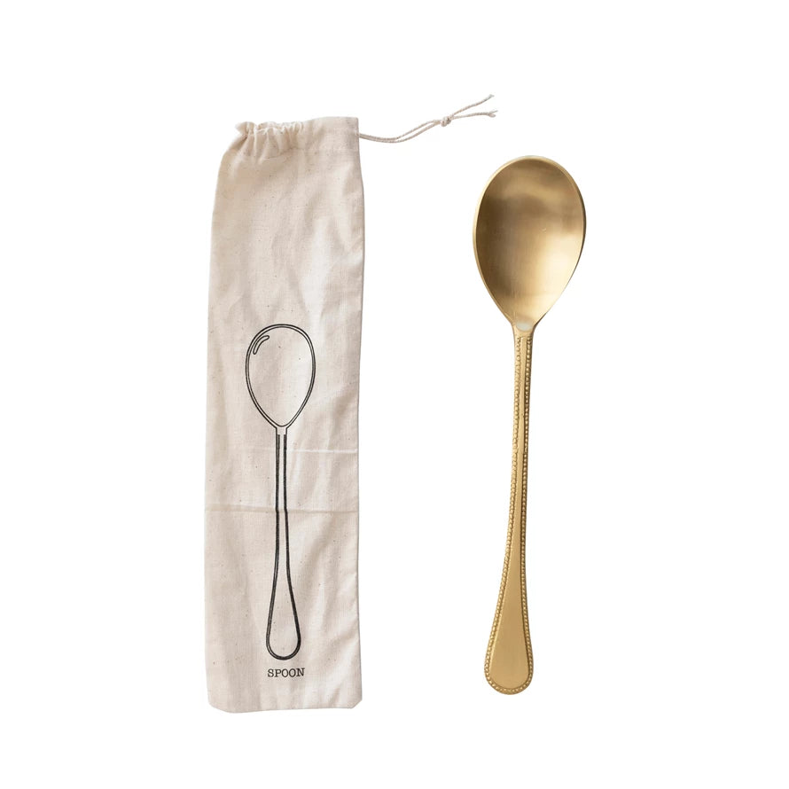 Large Brass Spoon
