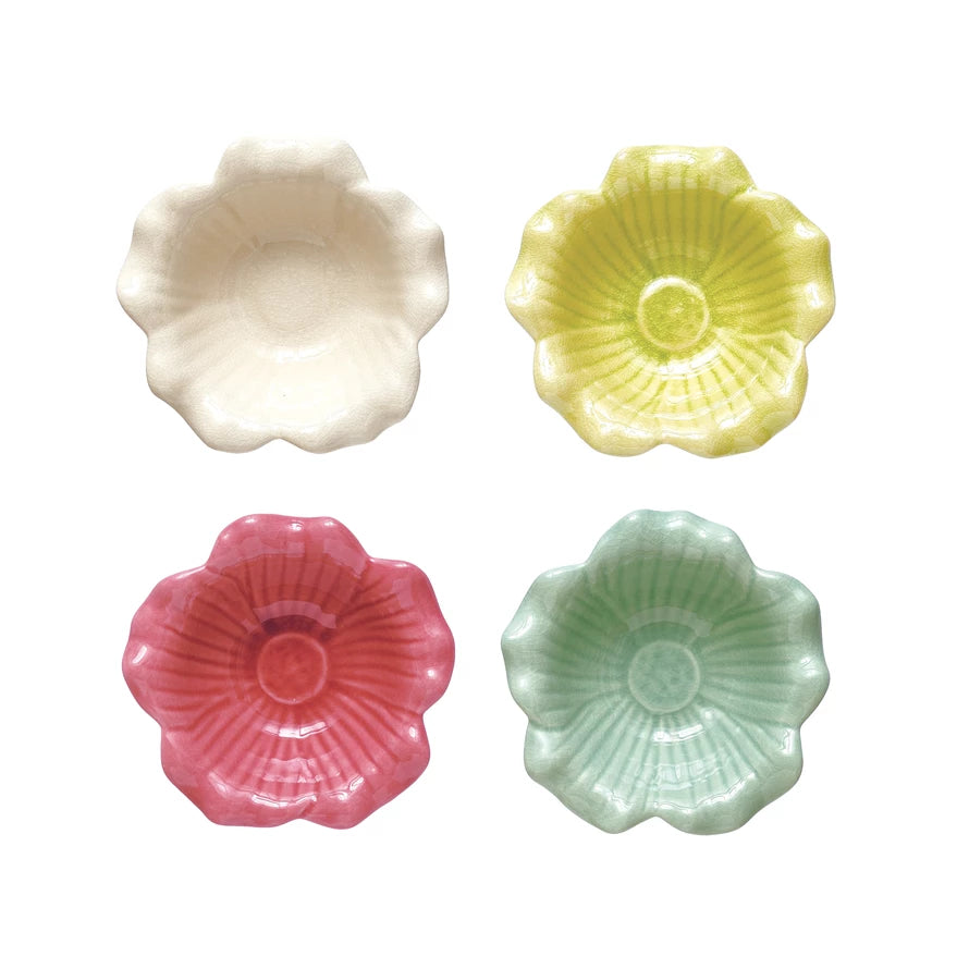 Stoneware Flower Bowl