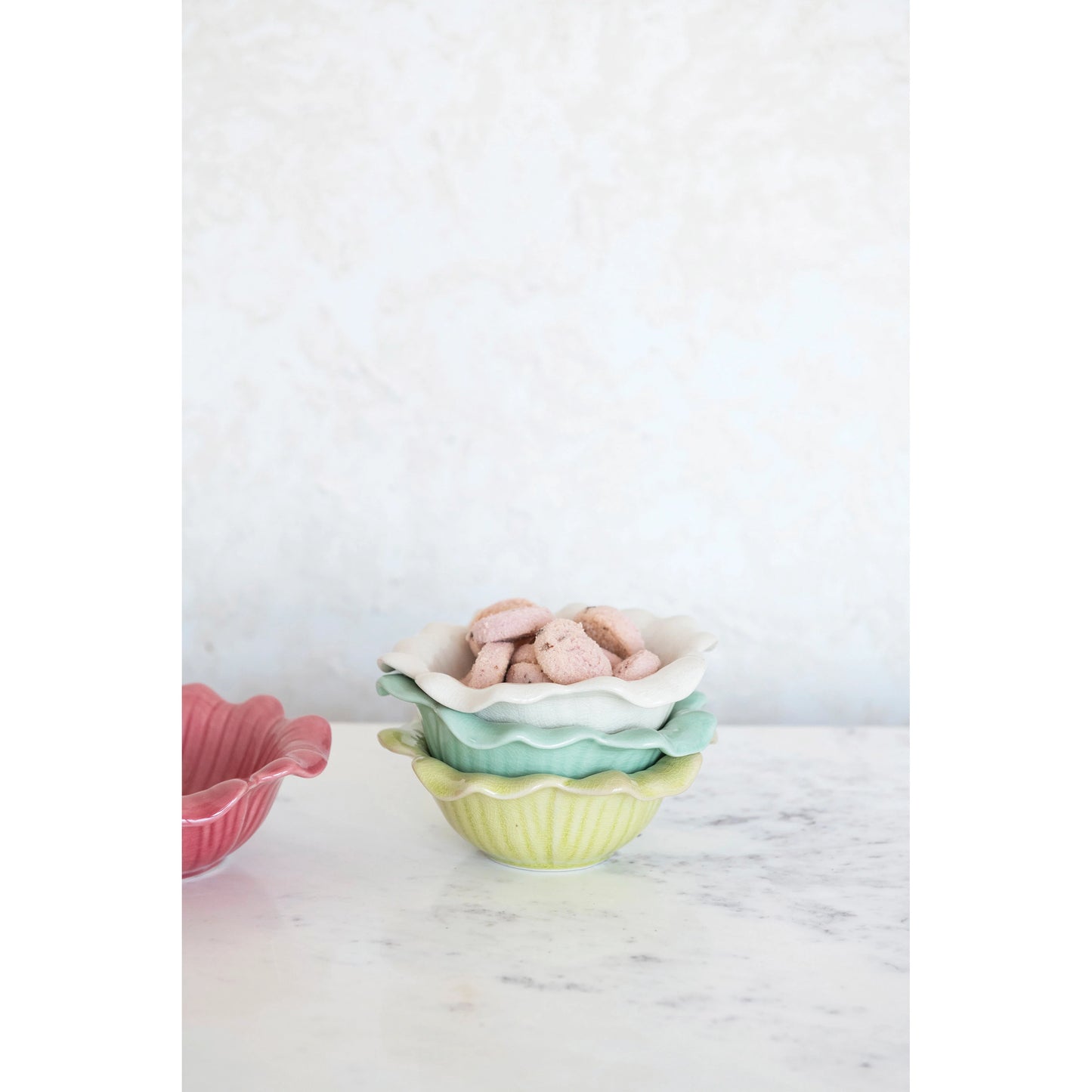 Stoneware Flower Bowl