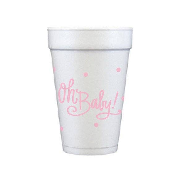 "Oh Baby!" Foam Cups