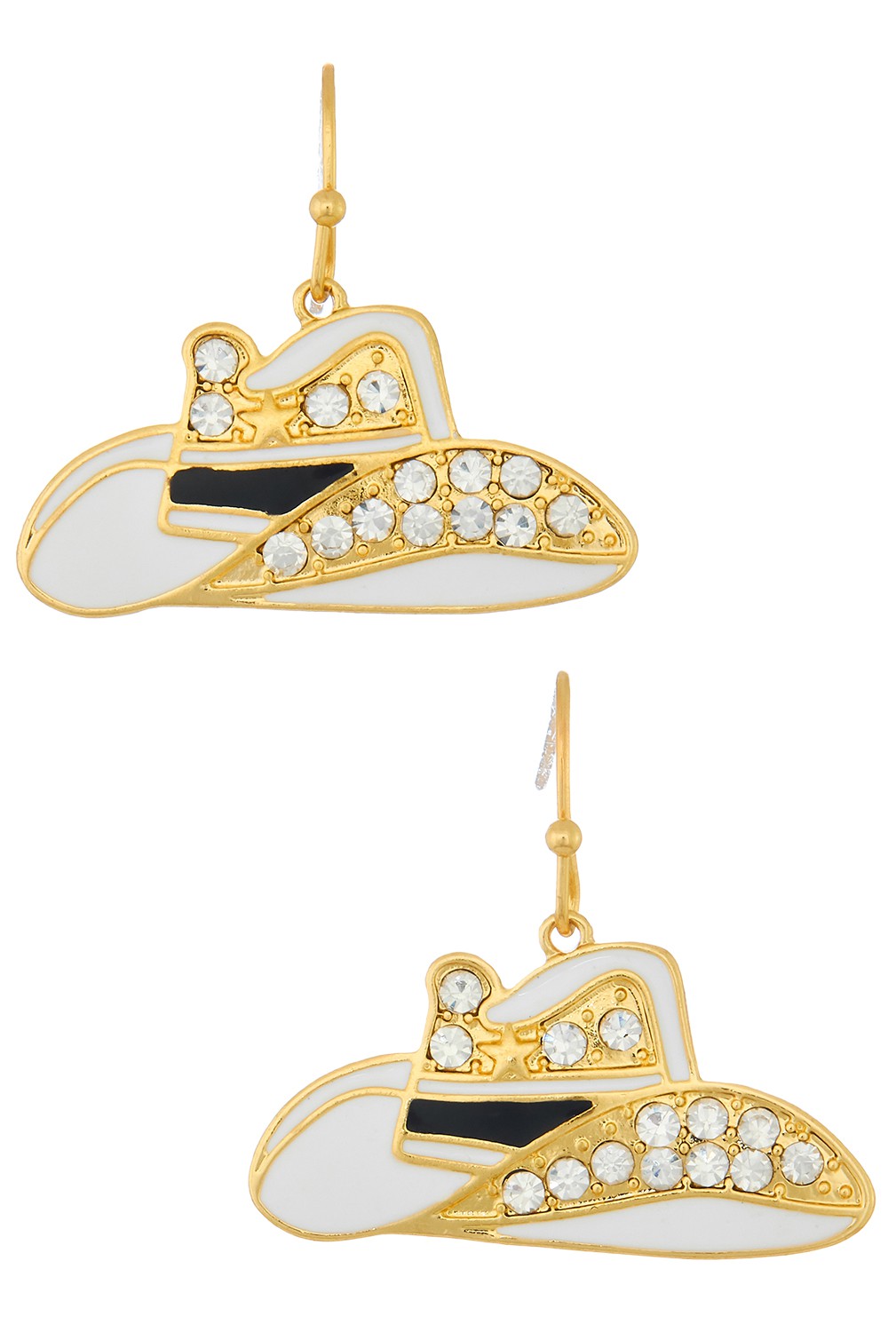 Rhinestone Cowgirl Hat Earrings