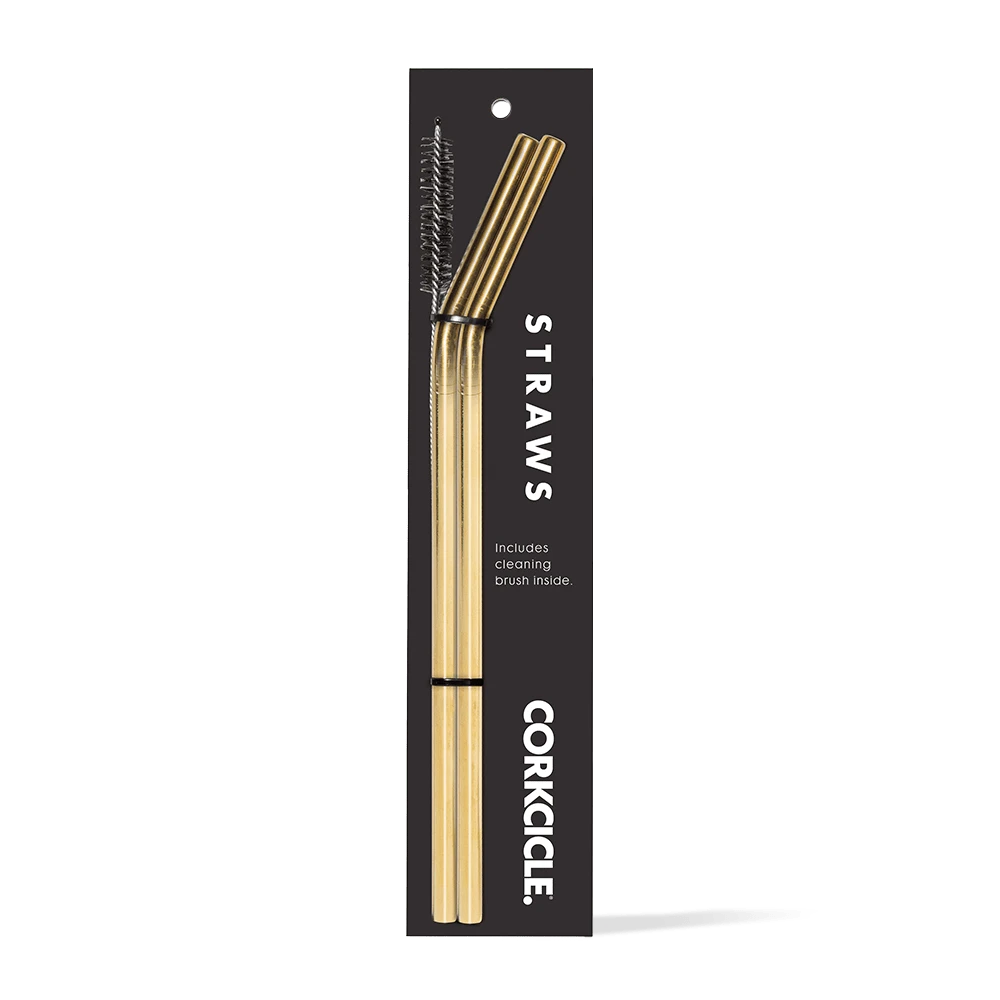 2-Pack Stainless Steel Straws