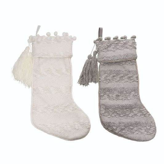 Textured Fabric Stocking