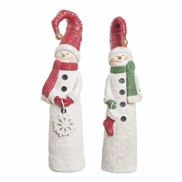 Resin Tall Snowman Figure