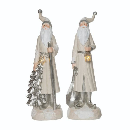 Resin Elegant Light Up Santa Decor