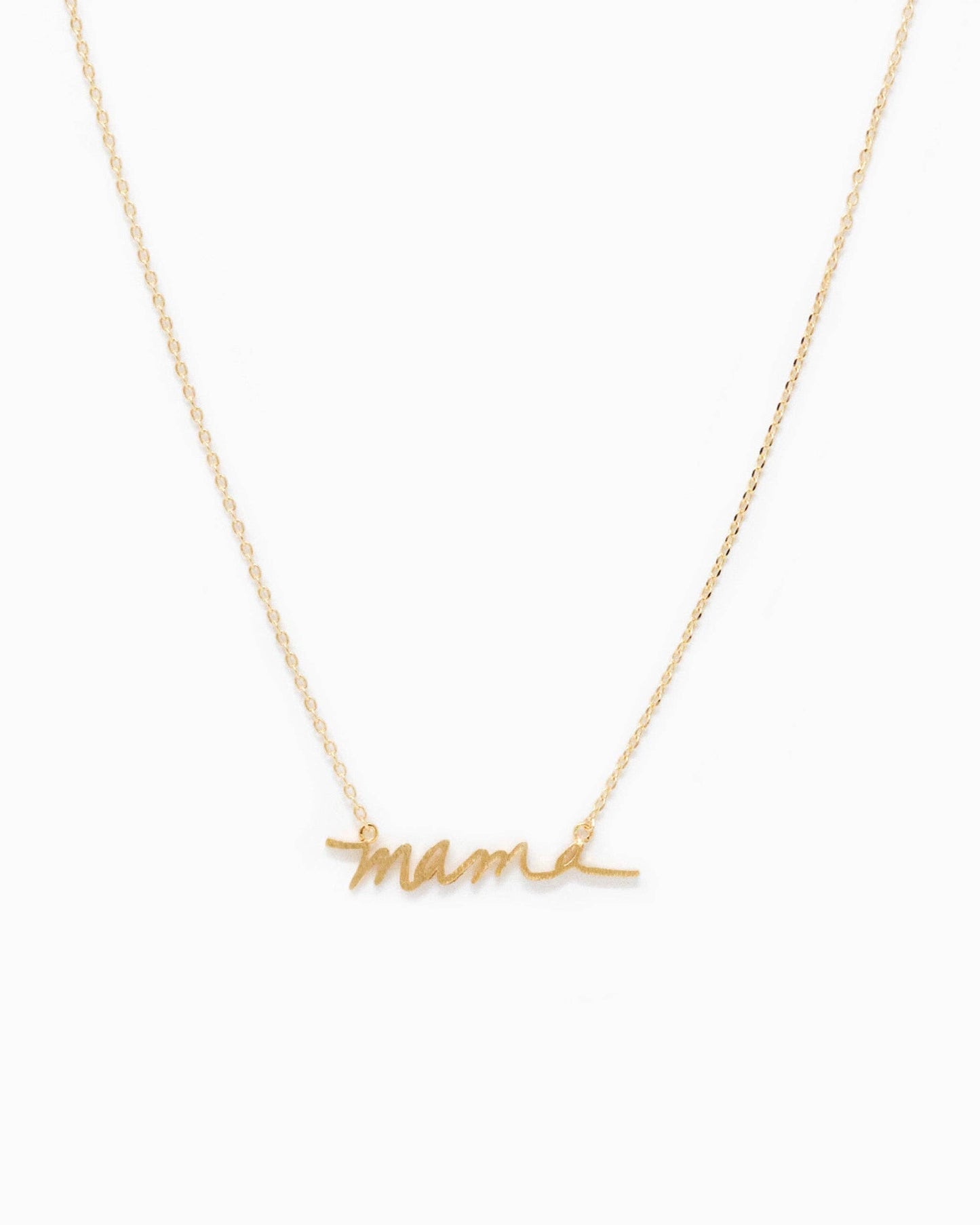 Cursive "Mama" Pendant Necklace