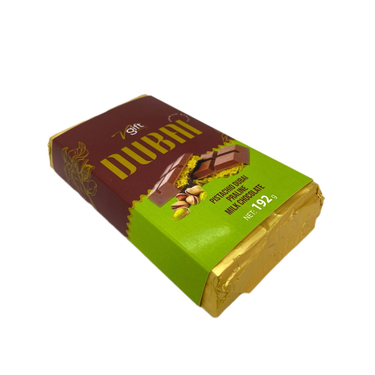 Pistachio Praline Dubai Chocolate Bar – Crispy