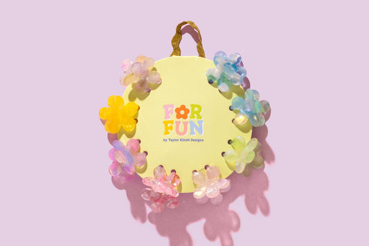 FOR FUN- Mini Flowers Claw Clip Set