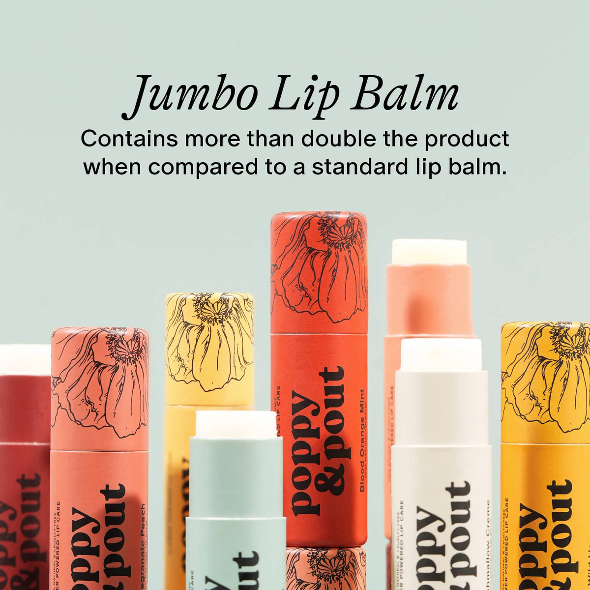 Poppy & Pout Lip Balm, Pink Grapefruit