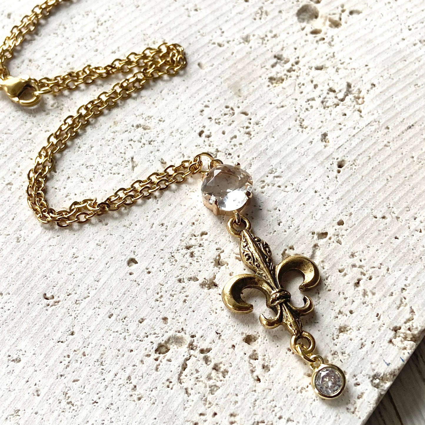 Fleur De Lis Layering Necklace
