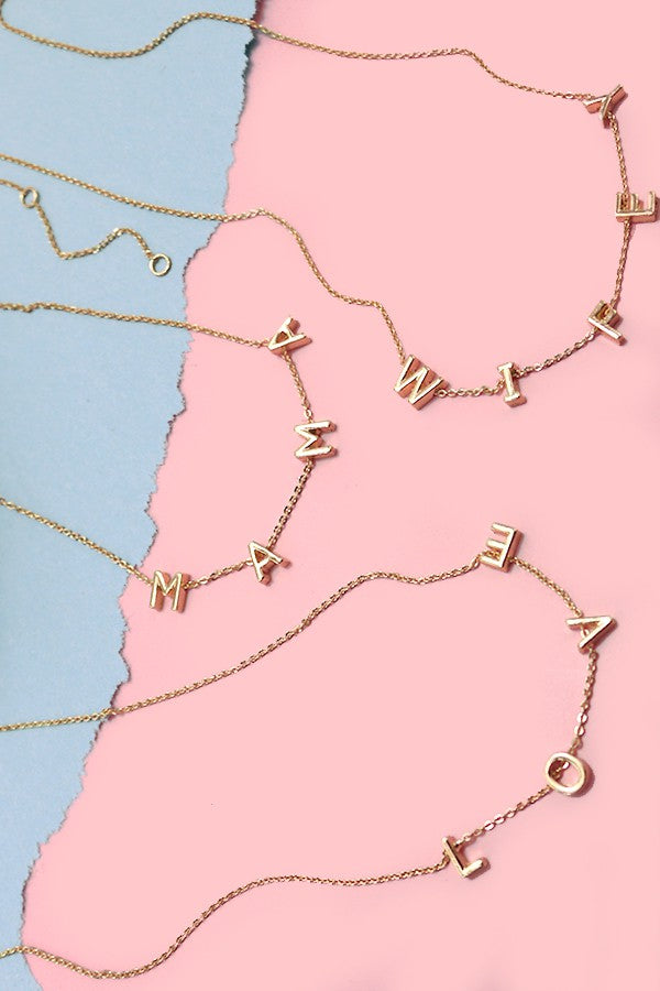 Gold Letter Necklace