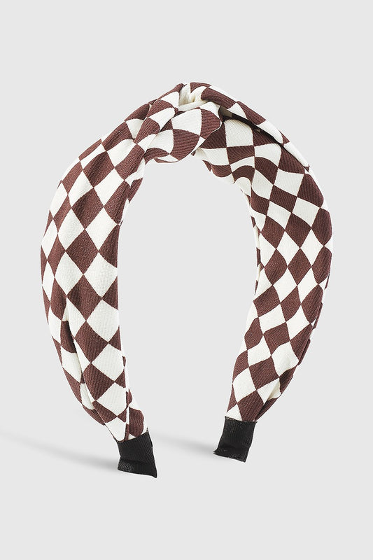 Vintage Checker Headband