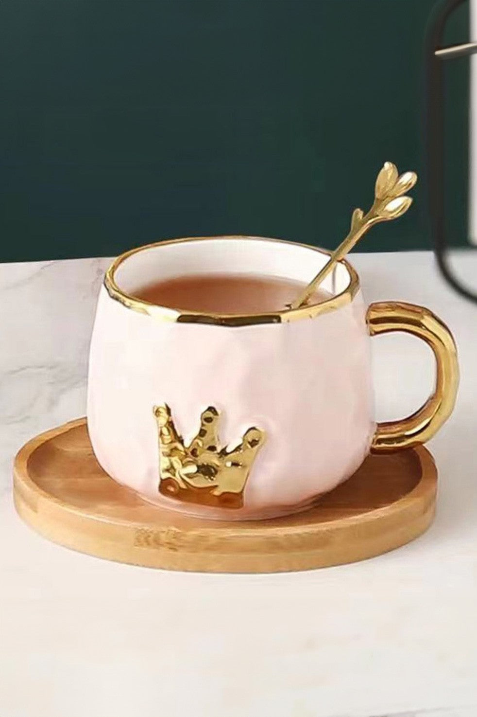 Crown Teacup & Spoon