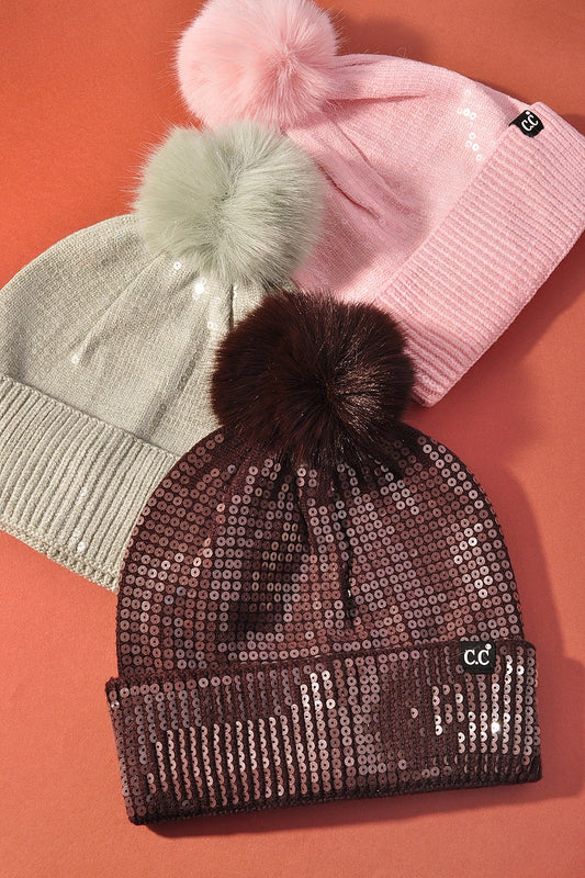 Sequin Beanie