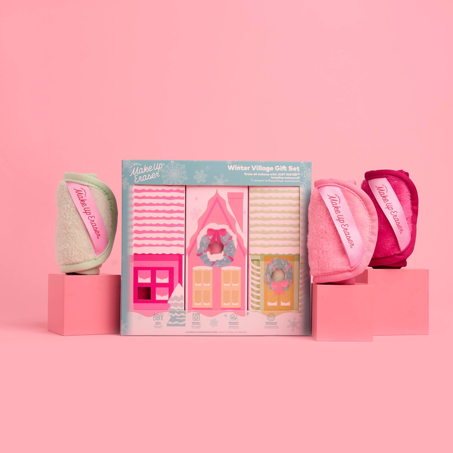 MakeUp Eraser Winter Village Set of 3