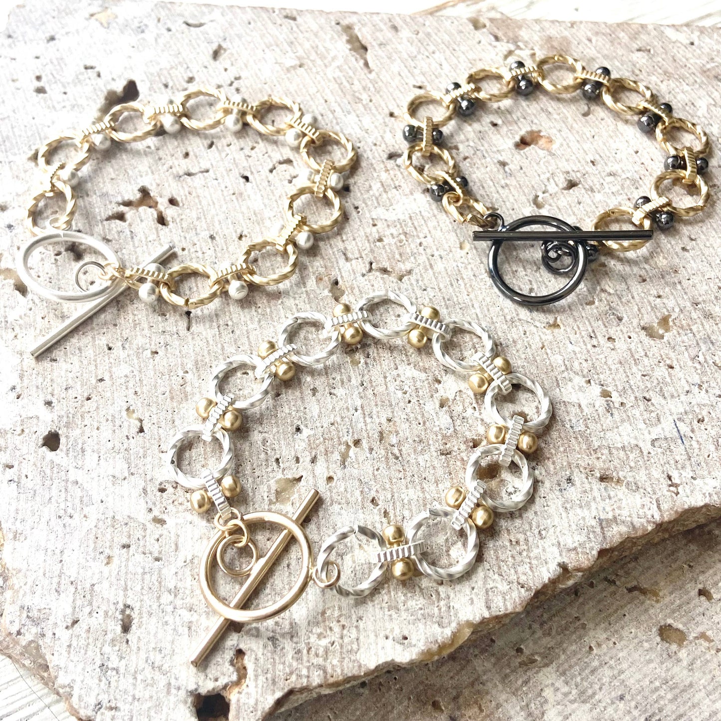 Matte Two-Toned Bracelets