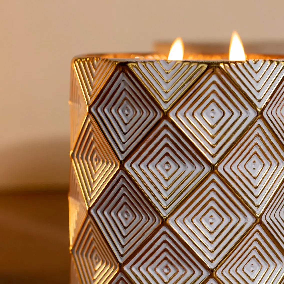 Gold Holiday Candle