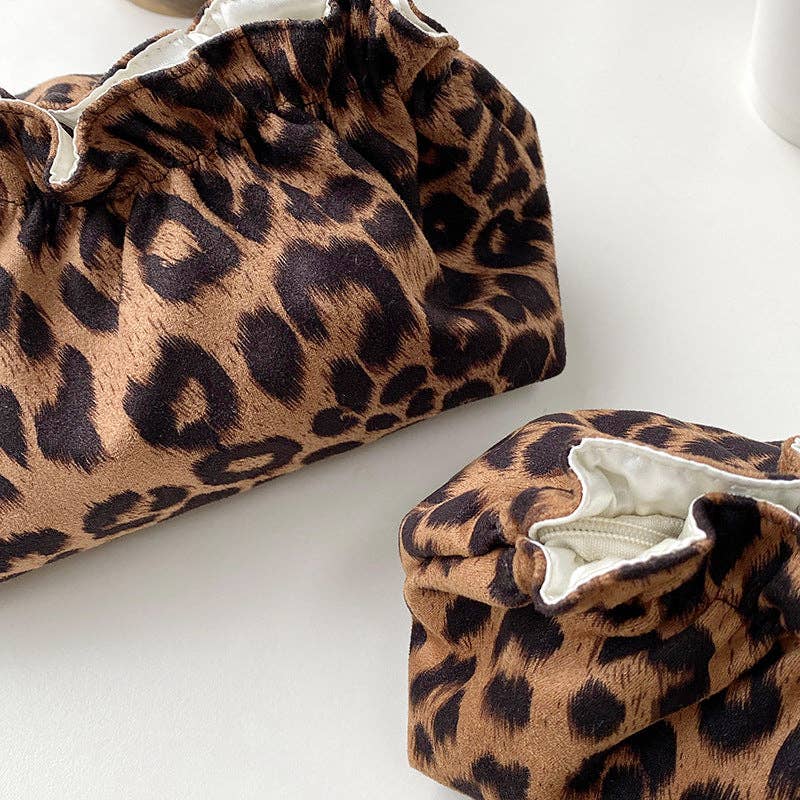 Vintage Leopard Cosmetic Bag