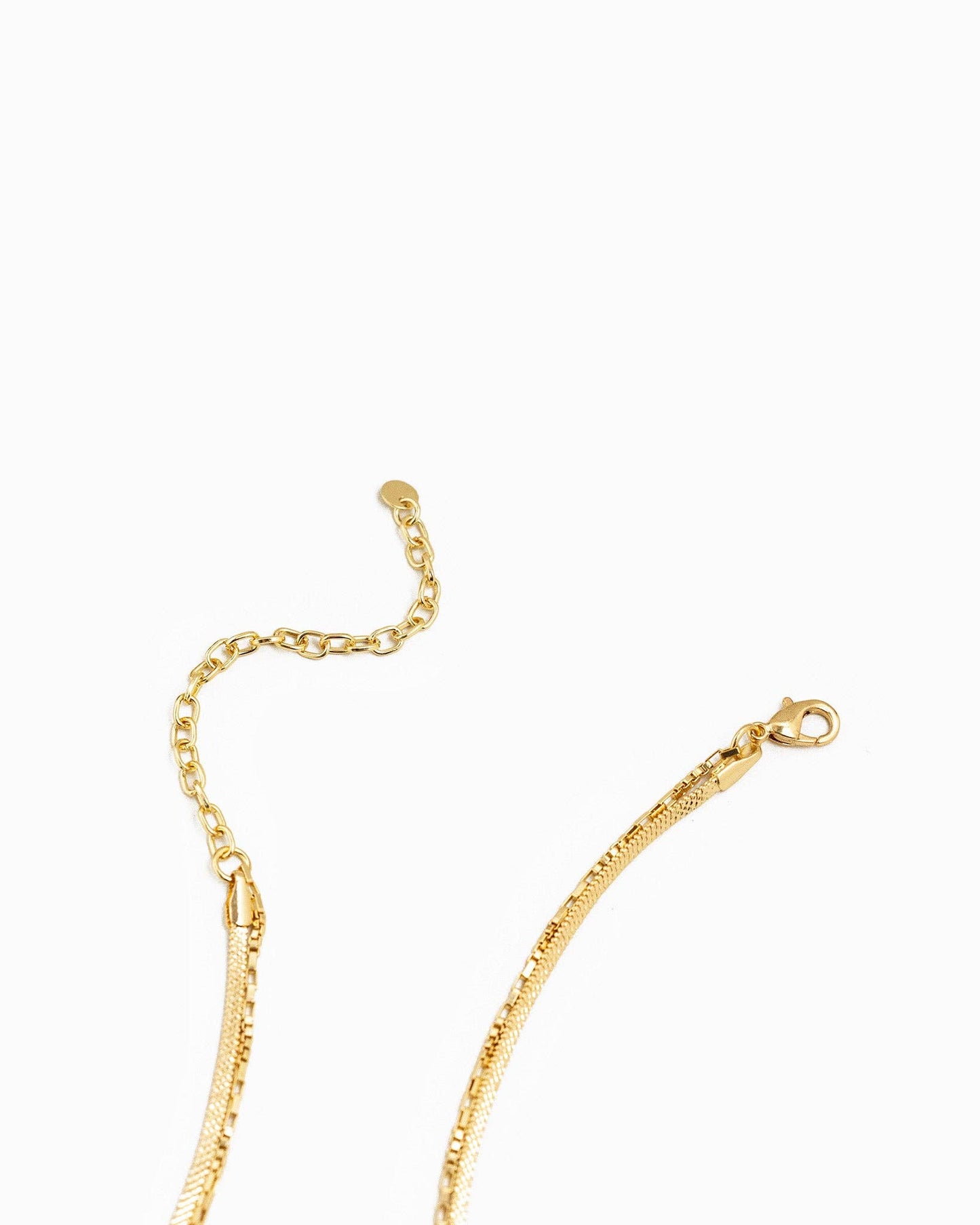 Box & Snake Chain Necklace