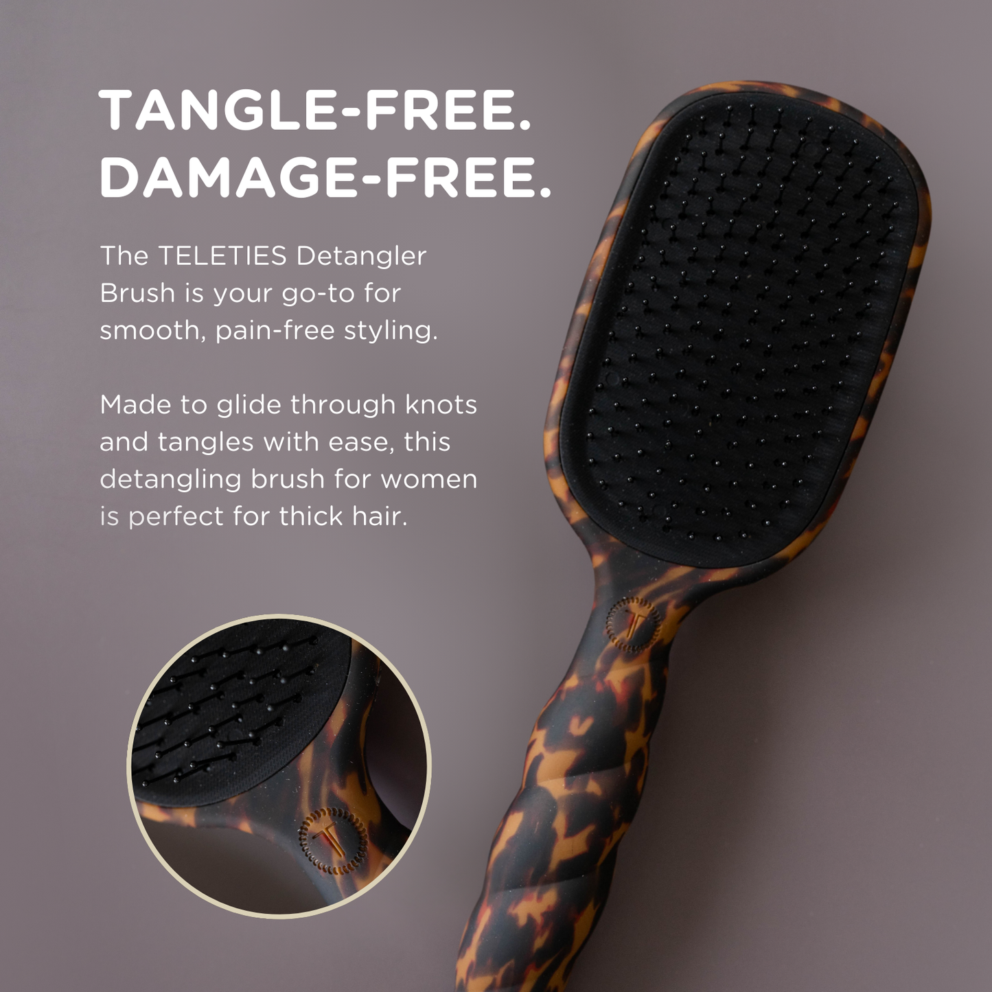 Detangler Hair Brush for Thick Hair
