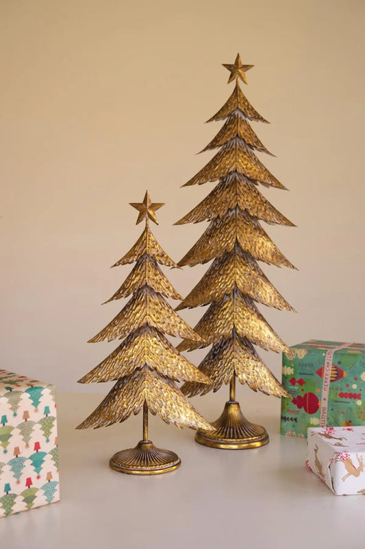 Antique Gold Christmas Trees