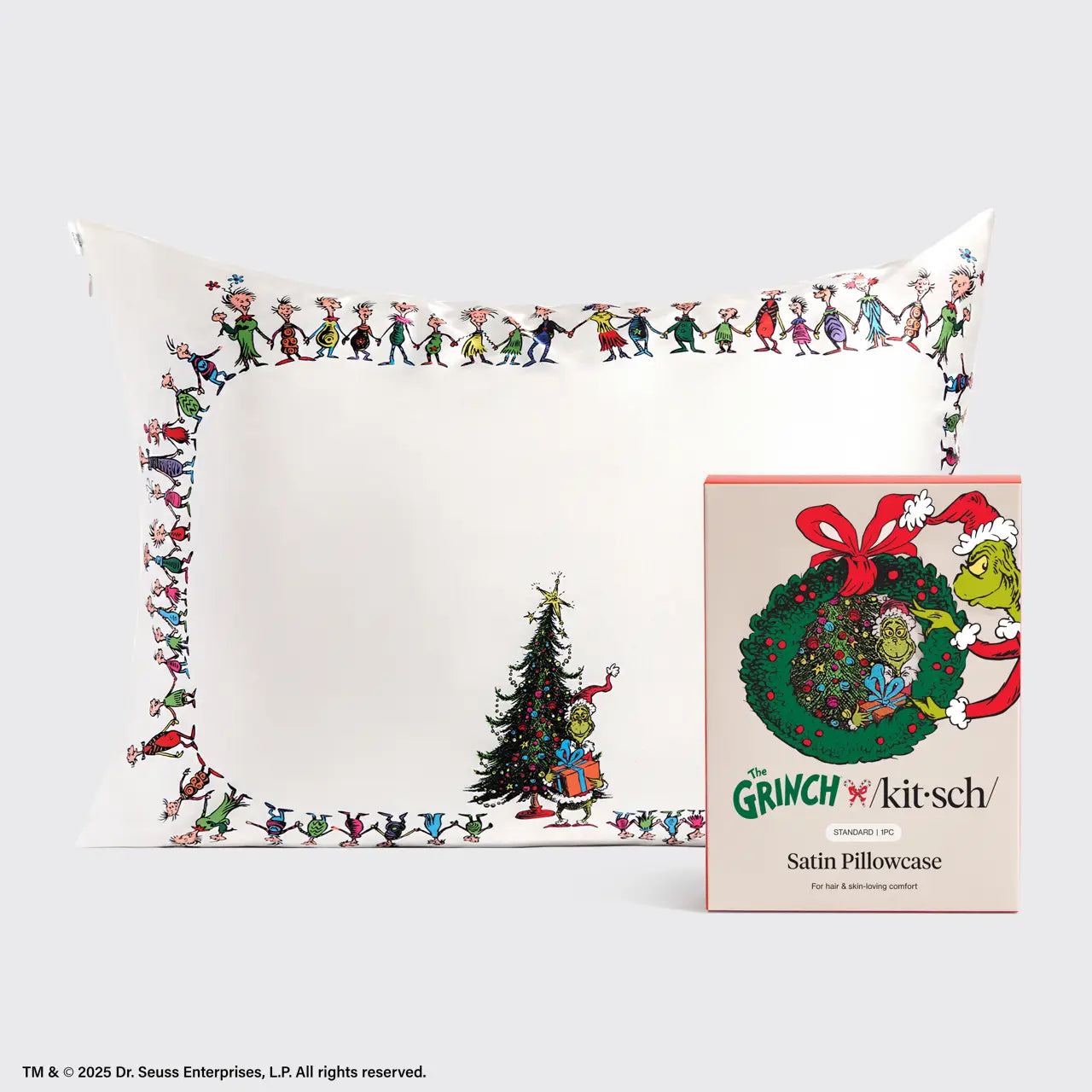 The Grinch x Kitsch Satin Pillowcase