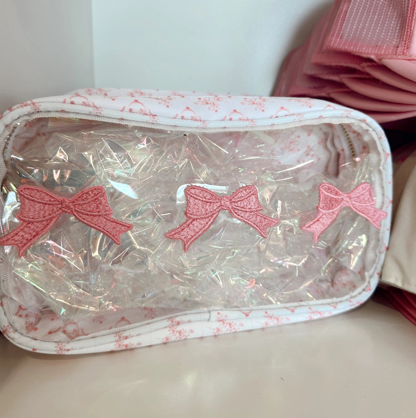 Clear Bow Pouch