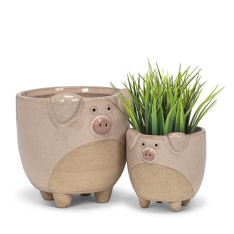 Pig on Legs Planter