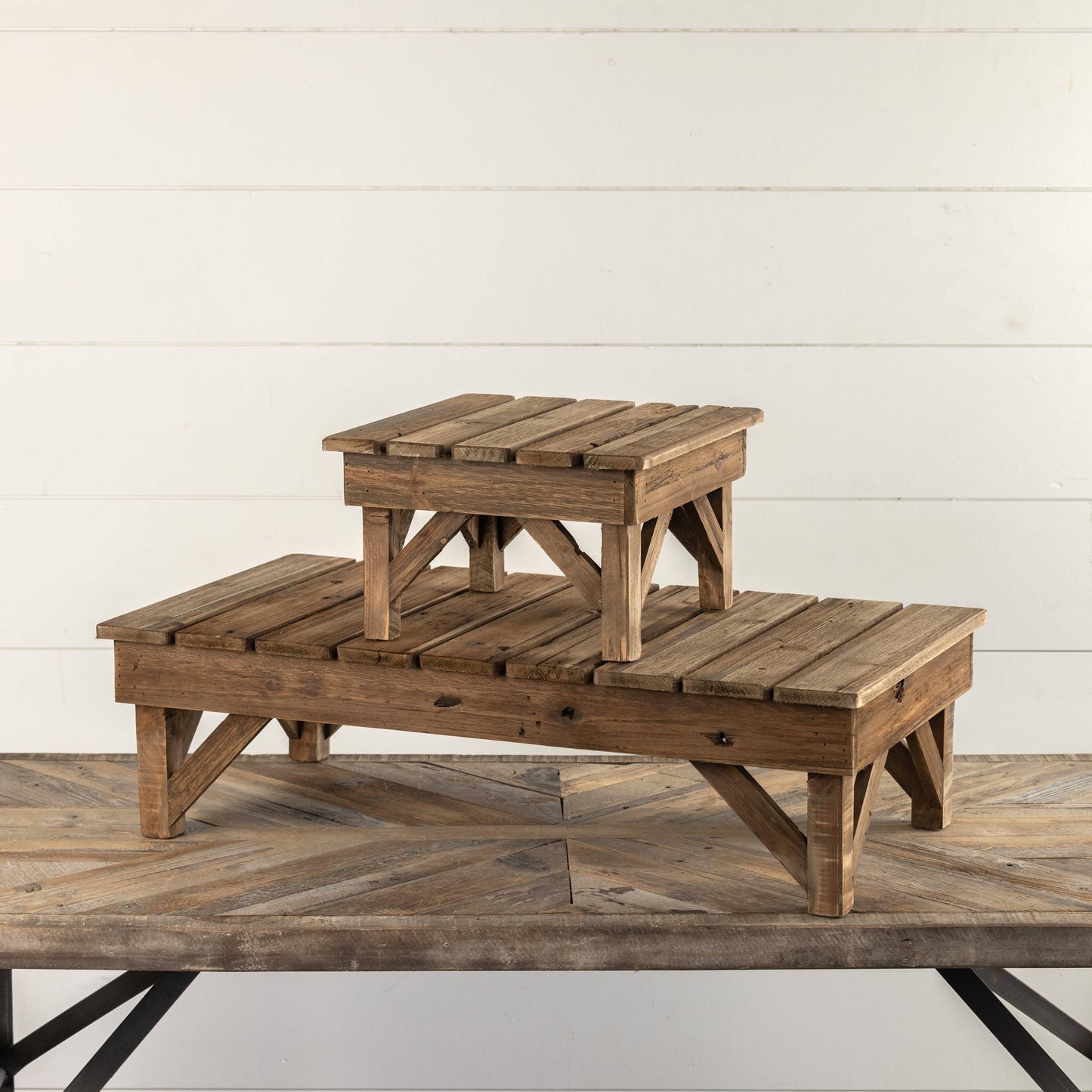 12" Wood Plank Riser