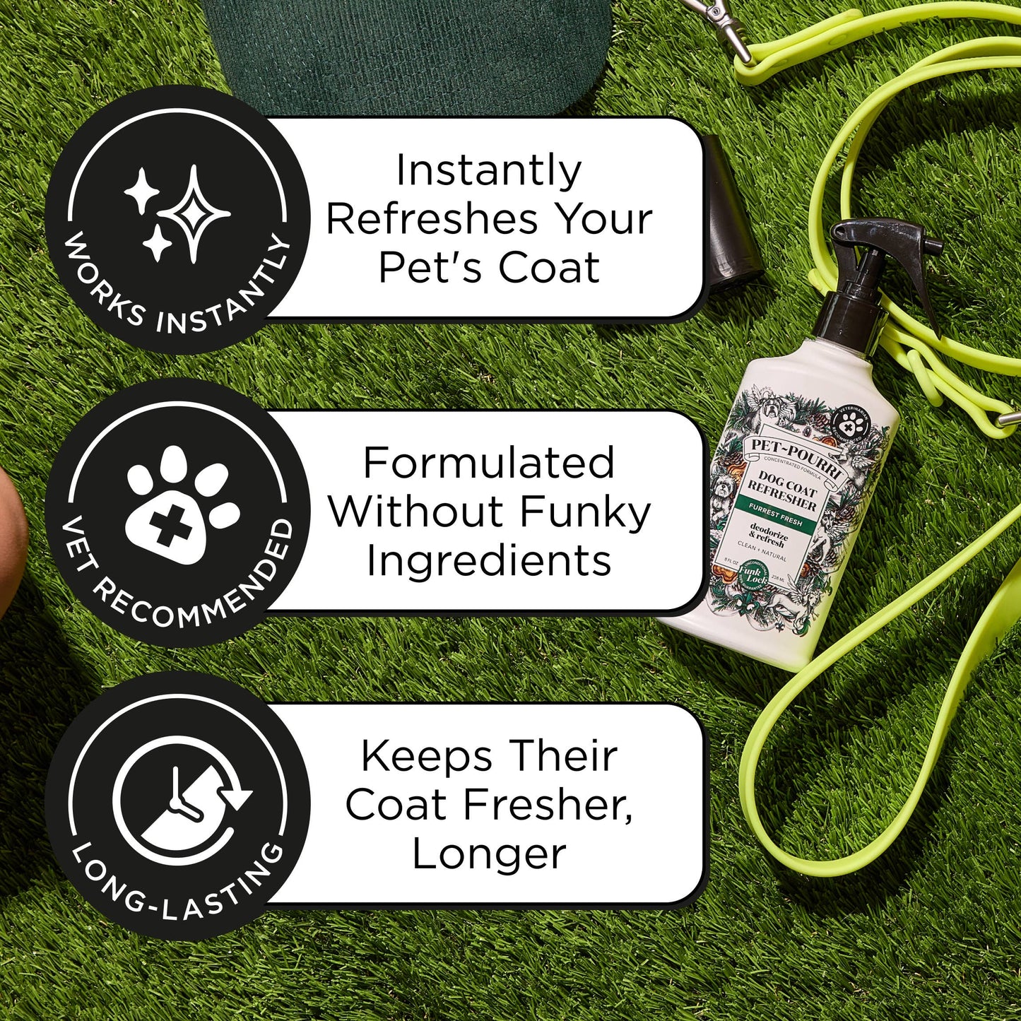 8 oz Pet~Pourri Dog Coat Refresher