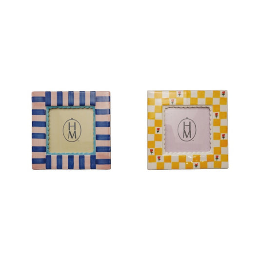 Patterned Square Photo Frame