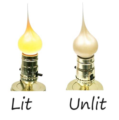 Pearlized Silicone Dipped Standard Flame Bulb