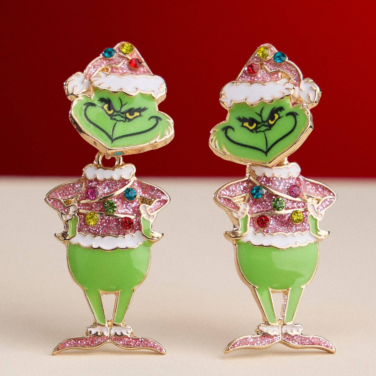 Green Monster Earrings