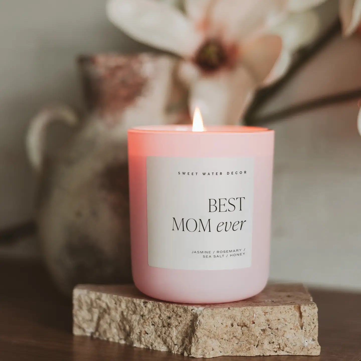 Pink "Best Mom Ever" 15oz. Candle