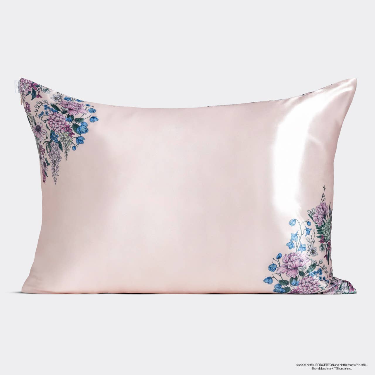 Bridgerton x Kitsch Satin Pillowcase in Wisteria- Standard