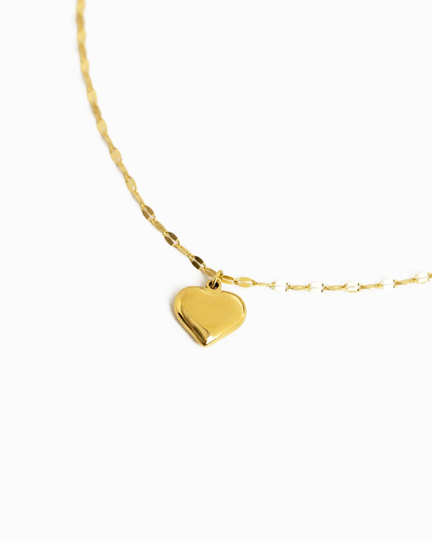 Puffy Heart Pendant Necklace