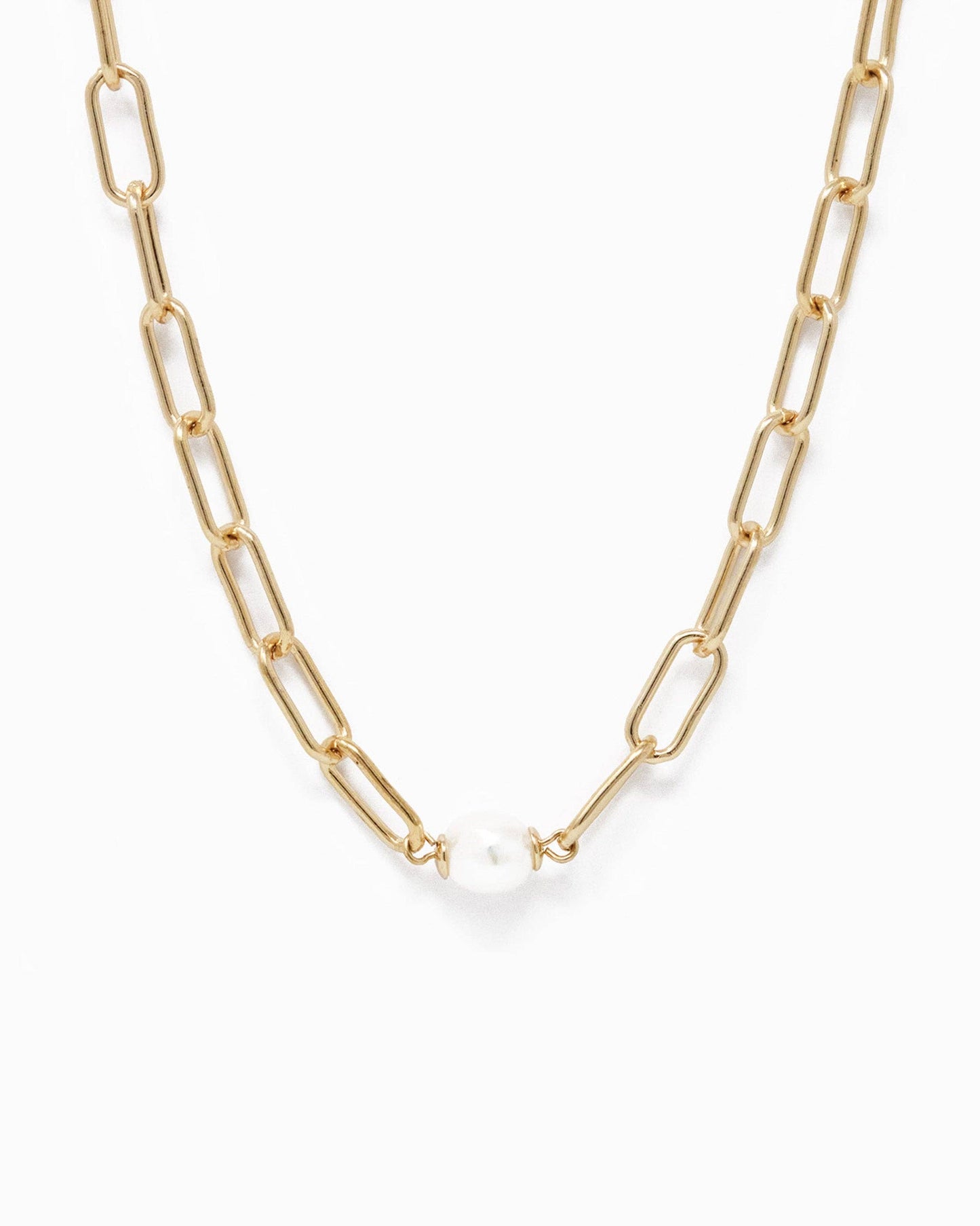 Freshwater Pearl Paperclip Choker