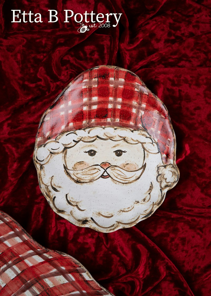 Santa Shaped Plate