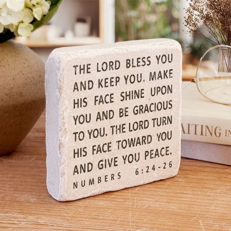 Art Scripture Stone Numbers 6:24-26