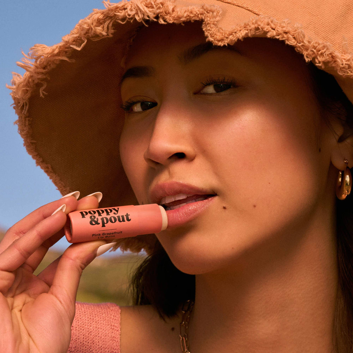 Poppy & Pout Lip Balm, Pink Grapefruit