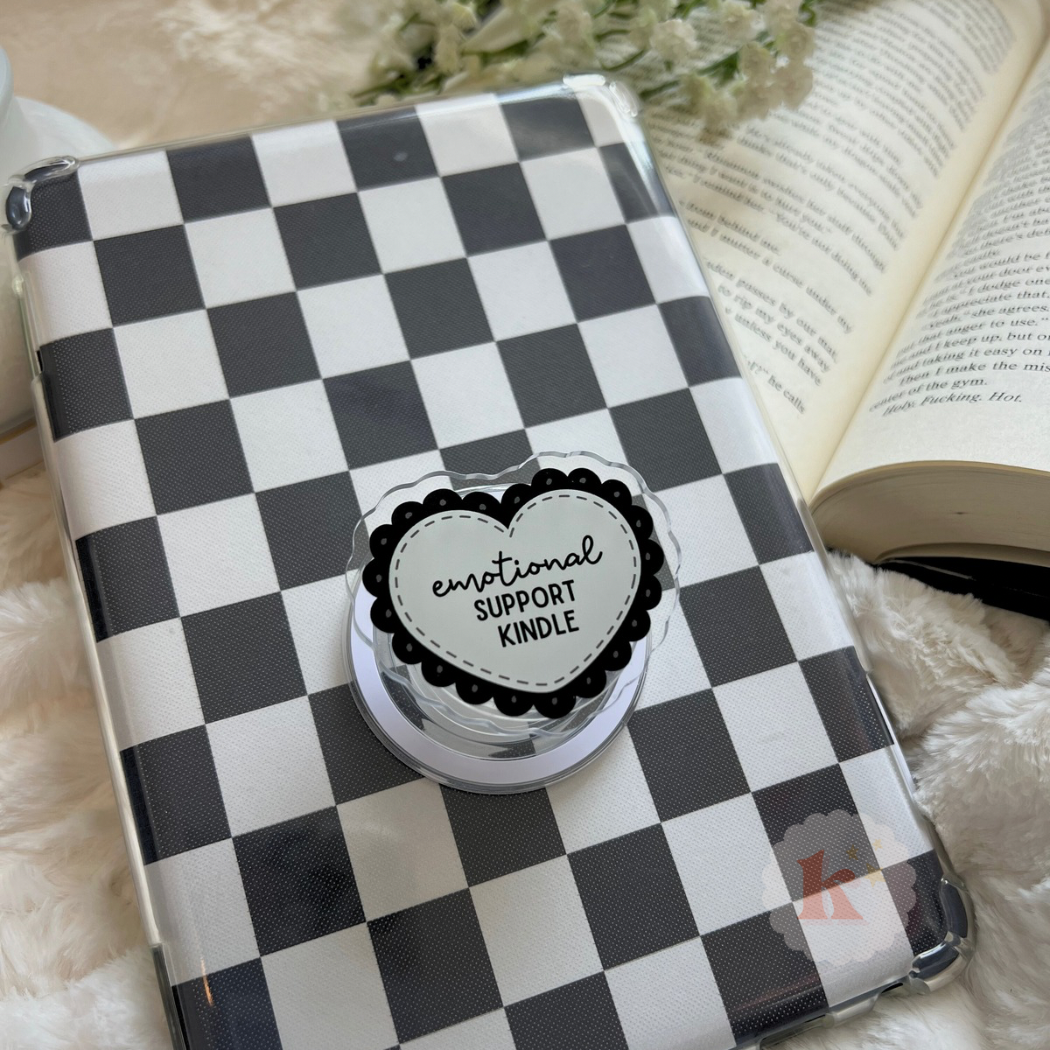 "Emotional Support" Kindle Grip