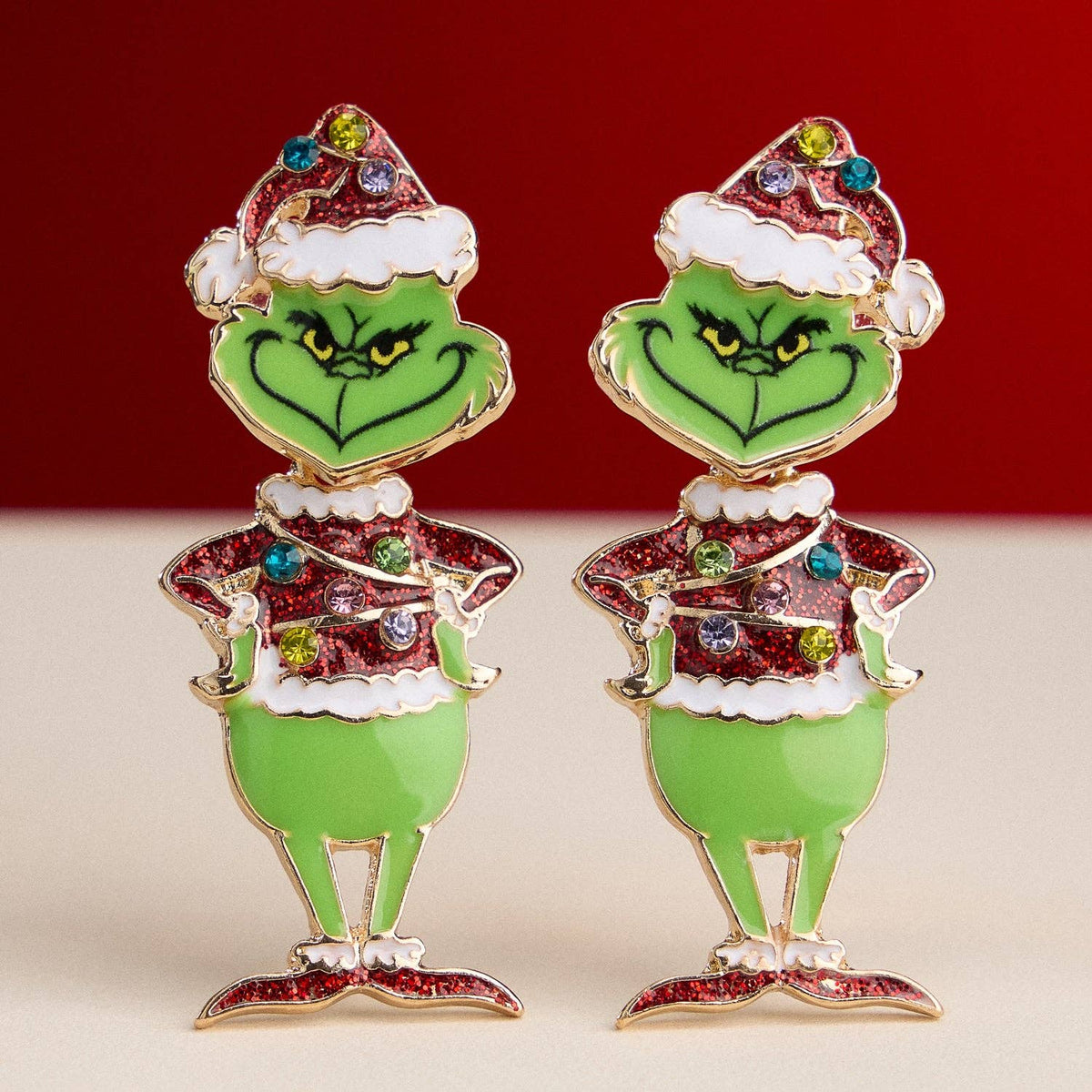 Green Monster Earrings