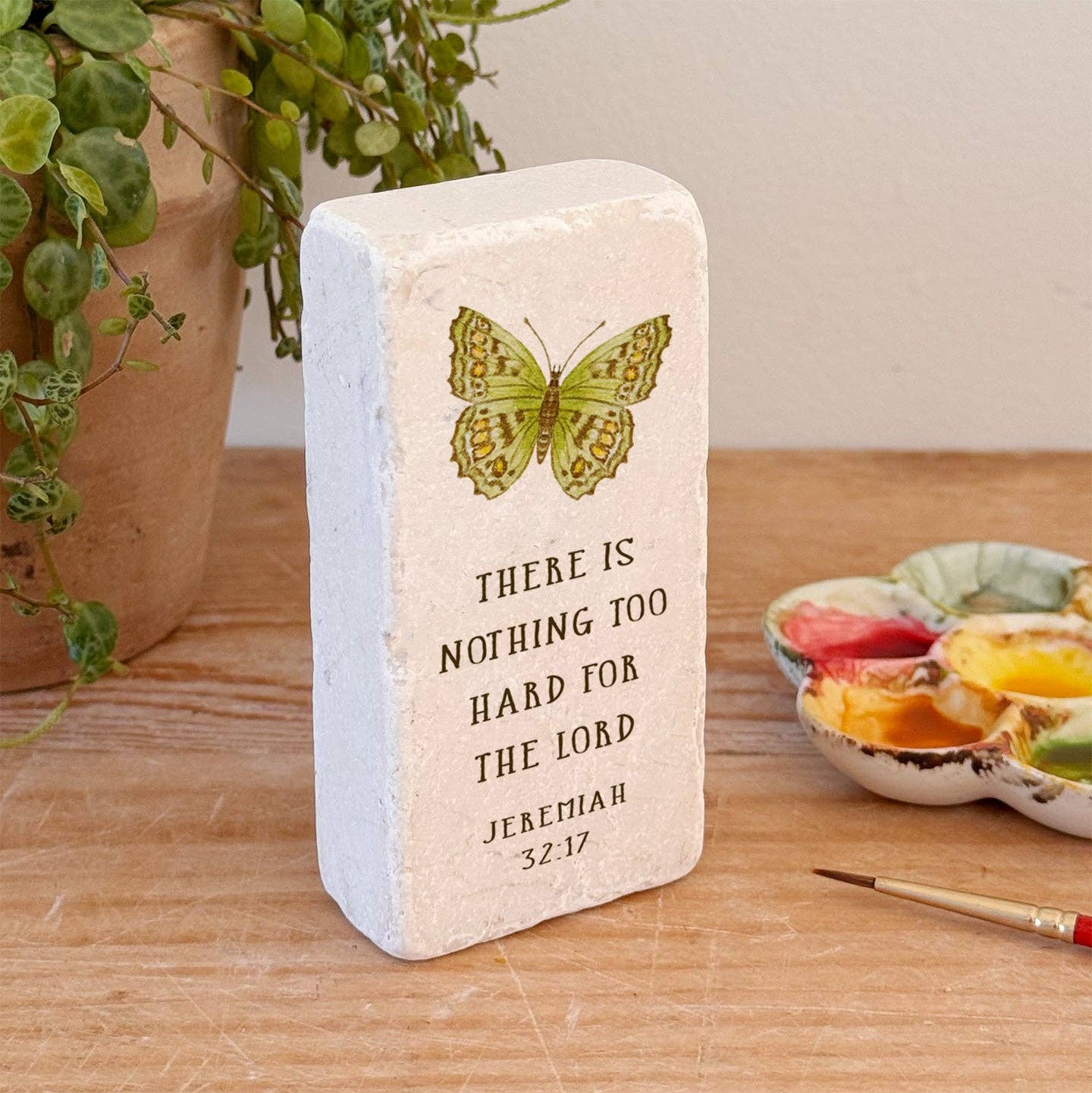 Art Scripture Stone Jeremiah 32:17