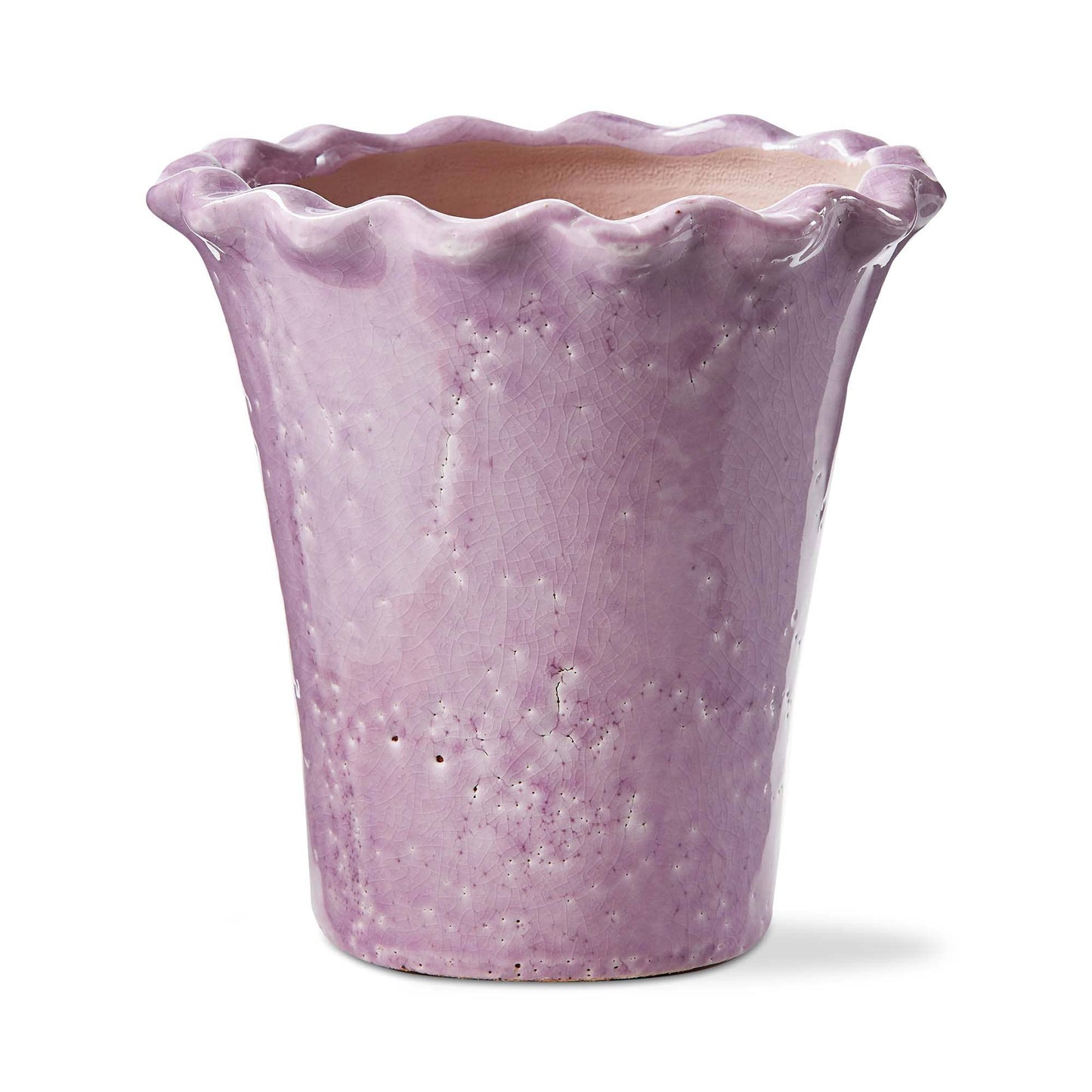 Large Lavender Ruffle Rim Planter