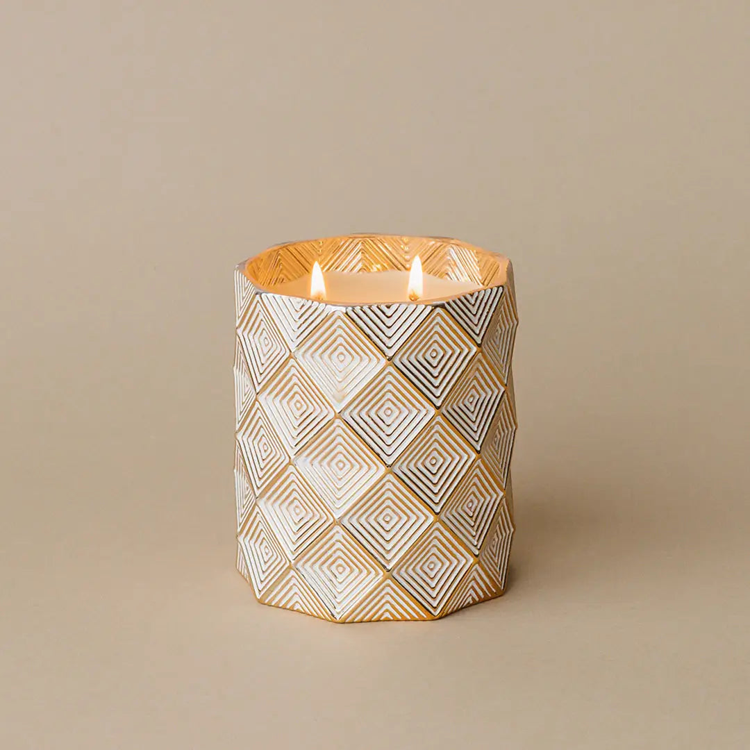 Gold Holiday Candle