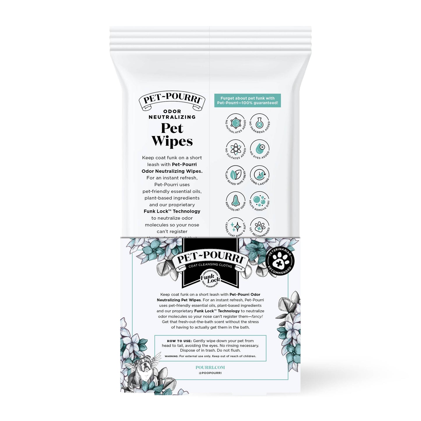 Pet~Pourri Pet Coat Wipes