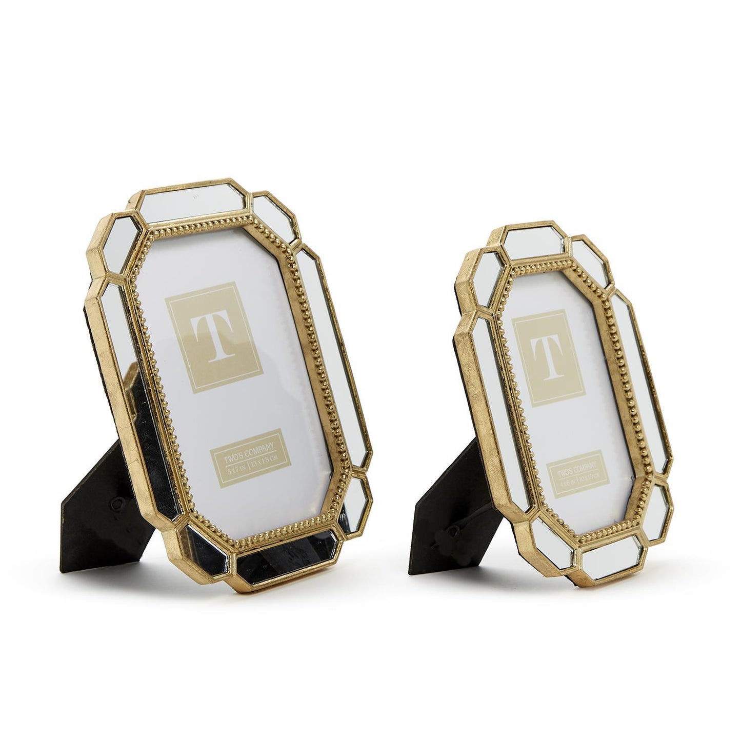Gold & Mirrored Beveled Frame